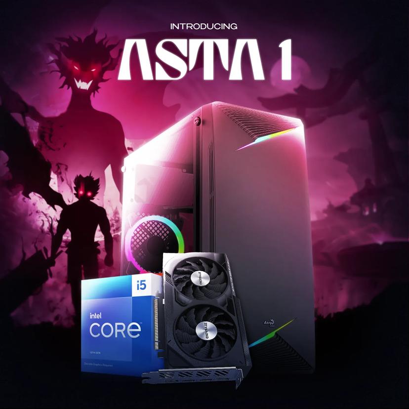 Asta 1 | Intel Core i5-13400F | RTX 4060 | 16GB Ram | 512GB NVMe